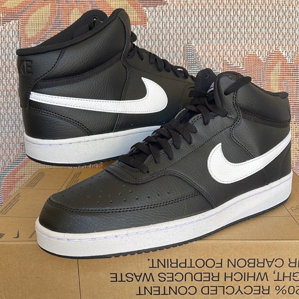Nike Men’s Court Vision Mid Next
Nature
Black/Black/White
Sneakers
DN3577-001 - Picture 6 of 16